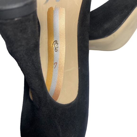 Sam Edelman Black Suede Heels - Picture 14 of 15